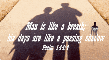 a sign that says man is like a breath