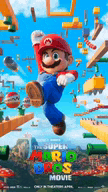 a movie poster for the super mario bros movie .