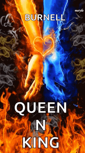a book called queen n king by burnell has a picture of a heart on the cover