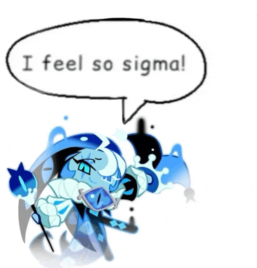 a cartoon character says i feel so sigma in a speech bubble