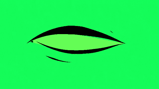 a green background with a pattern of yellow eyes on it