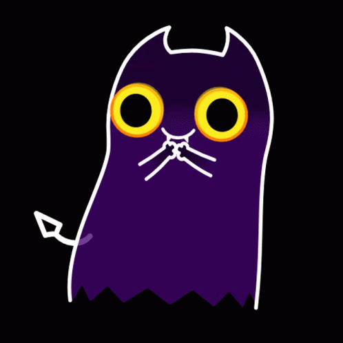 Ghost Cat For My Spark GIF - Ghost Cat For My Spark Smiling Cat GIFs