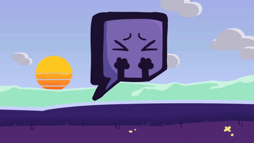 a cartoon drawing of a speech bubble with a smiley face on it