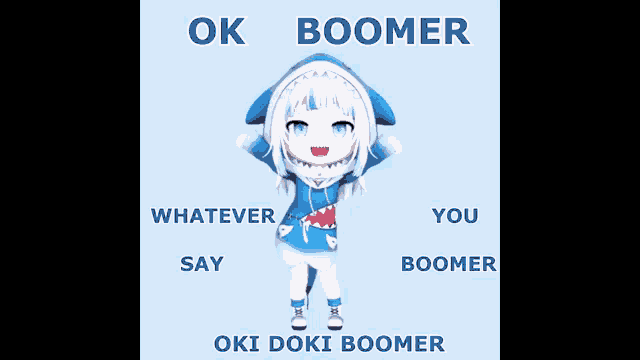 Okidoki Boomer Gura GIF - Okidoki Boomer Gura Senzawa GIFs