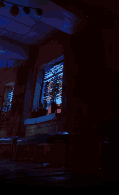 a blurred image of a computer screen with a few lines in the background