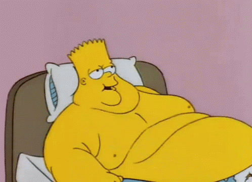 Bart Me Baño Con Una Estopa GIF - Bart Simpson Fat Ass GIFs