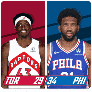 Toronto Raptors (29) Vs. Philadelphia 76ers (34) Half-time Break GIF - Nba Basketball Nba 2021 GIFs