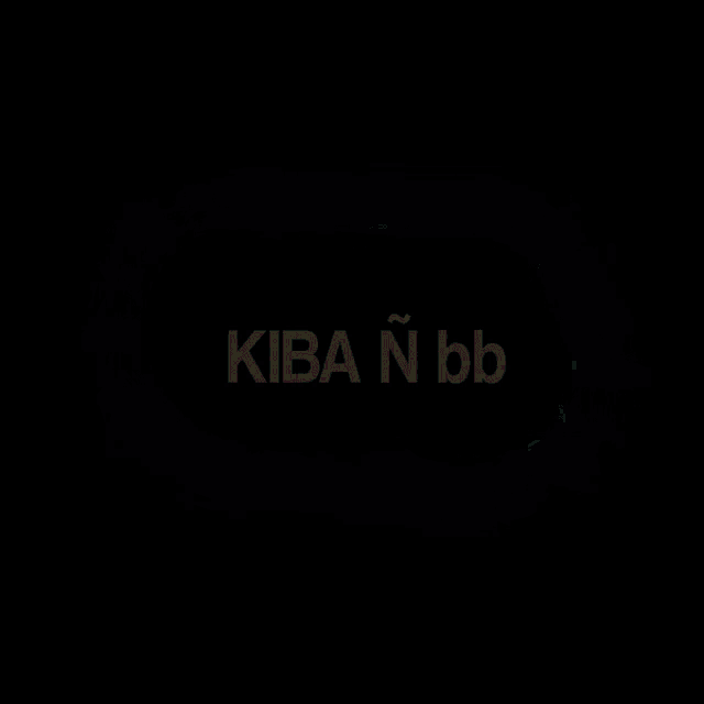 a pink and brown background with the word kiban on it