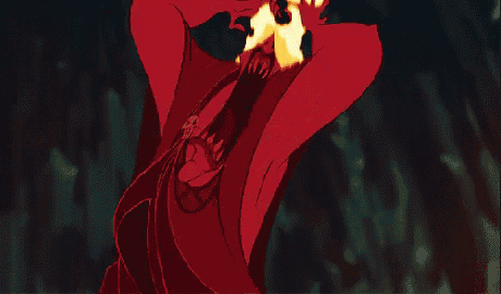 a cartoon drawing of a man with fire coming out of his head .
