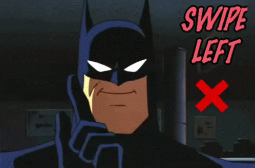 Batman Ok GIF - Batman Ok Swipe Left GIFs