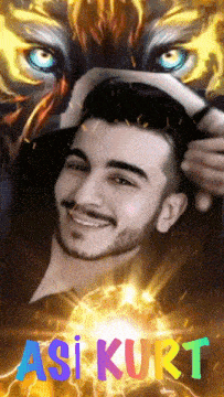a picture of a smiling man with the name asi kurt on the bottom right