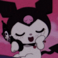 a close up of a cartoon character with a skull on its head .