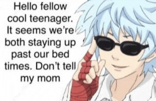a cartoon boy wearing sunglasses and a bandaged hand is talking to someone .
