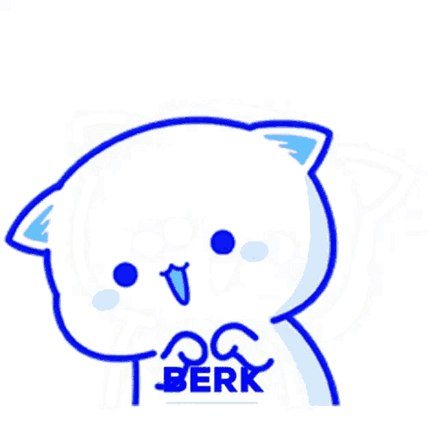 a cartoon drawing of a cat with the word beber written on it