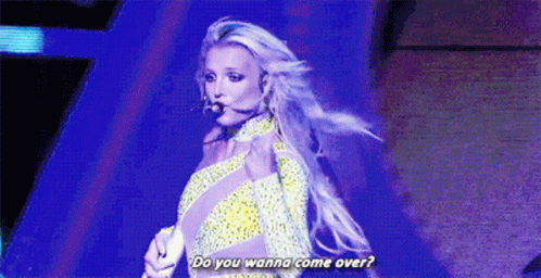 Doyouwannacomeover Britney GIF - Doyouwannacomeover Britney Spears GIFs