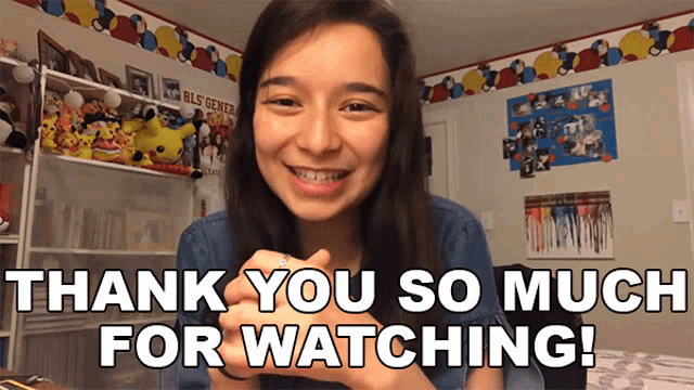 Thank You So Much For Watching Hannah Fawcett GIF