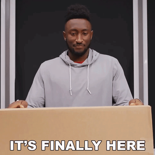 It'S Finally Here Marques Brownlee GIF - It'S Finally Here Marques Brownlee It'S Here After A Wait GIFs