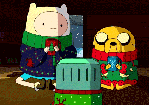 Finn, Bmo, +jake GIF - Holidays Happy Holidays Christmas GIFs