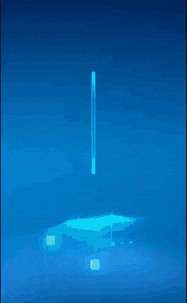 a pixelated image of a person with a sword