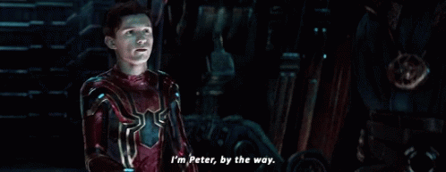 Tom Holland Spider Man GIF - Tom Holland Spider Man Im Peter By The Way GIFs