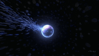 a computer generated image of a light coming out of a hole