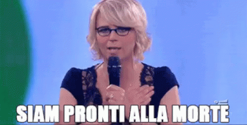 La Morte Maria De Filippi Inno Italiano Italia Siam Pronti Alla Morte Fratelli D'Italia GIF