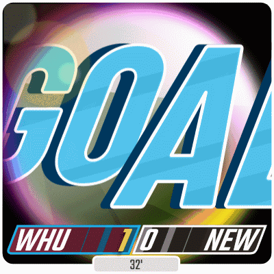 a sign that says goal whu 0 new