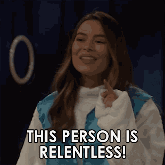 This Person Is Relentless Carly Shay GIF - This Person Is Relentless Carly Shay Miranda Cosgrove GIFs