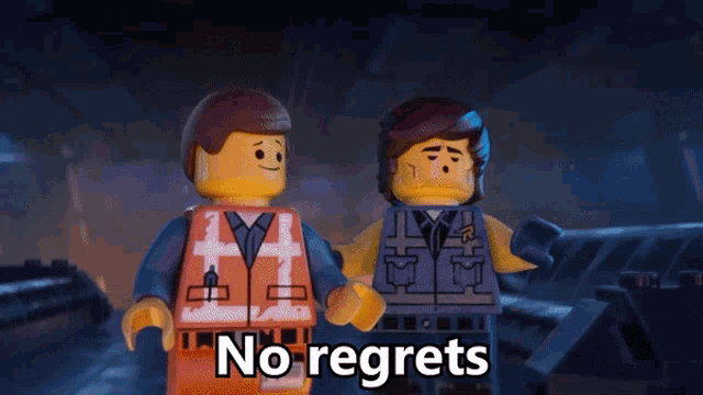 No Regrets The Lego Movie GIF - No Regrets The Lego Movie Lego GIFs