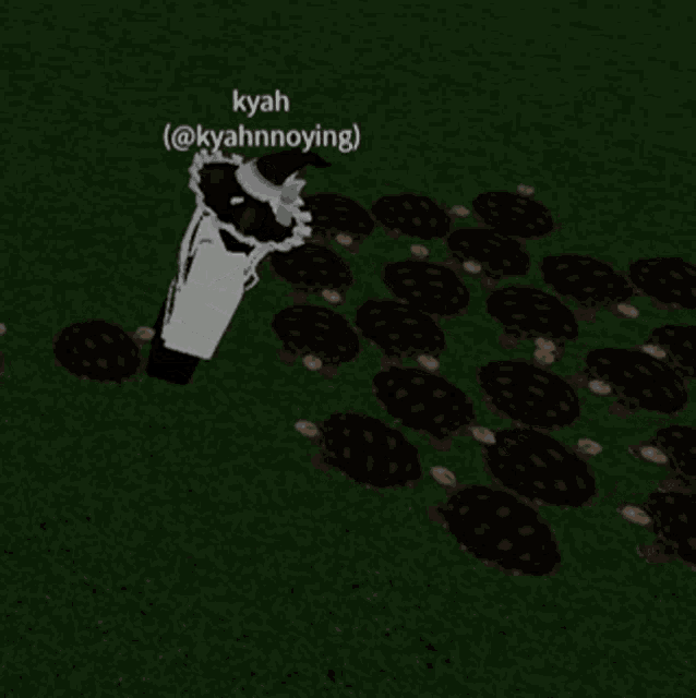 a screenshot of a video game with a person named kyah