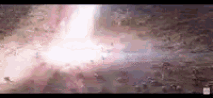 a close up of a lightning bolt coming out of the sky