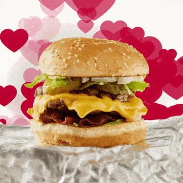 Five Guys Burger GIF - Five Guys Burger Hearts GIFs