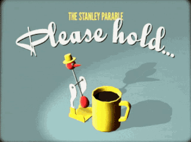 The Stanley Parable Please Hold GIF - The Stanley Parable Please Hold Drinky Bird GIFs