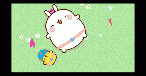 Molang Butterfly GIF - Molang Butterfly Cartoon GIFs