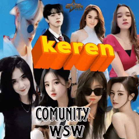 a poster for keren community wsw shows a group of asian women