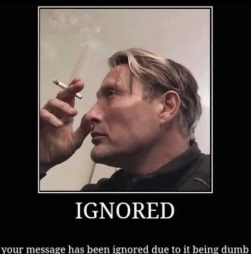 Ignored Mads GIF - Ignored Mads Mikkelsen GIFs