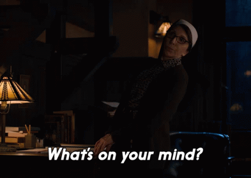 Whats On Your Mind Sister Andrea GIF - Whats On Your Mind Sister Andrea Evil GIFs