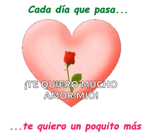 a pink heart with a red rose inside of it