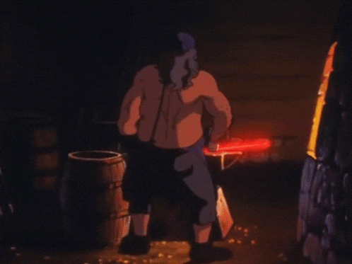 a man is standing in a dark room with sparks coming out of his body