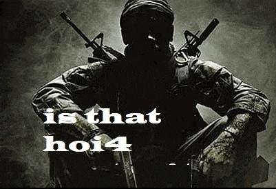 a black and white photo of a soldier holding two guns with the words `` is that ho4 '' written above him .
