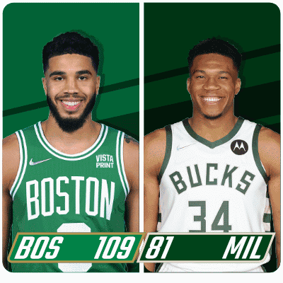 Boston Celtics (109) Vs. Milwaukee Bucks (81) Post Game GIF - Nba Basketball Nba 2021 GIFs