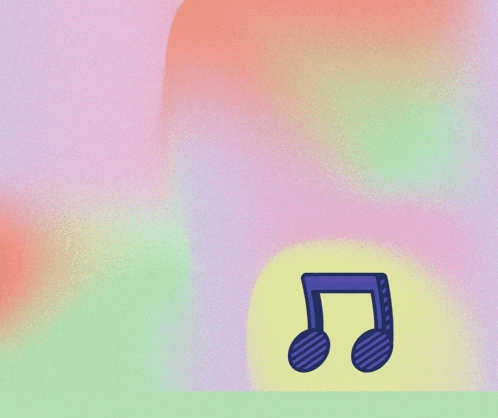 a colorful poster with a music note and the words hudebni novinky