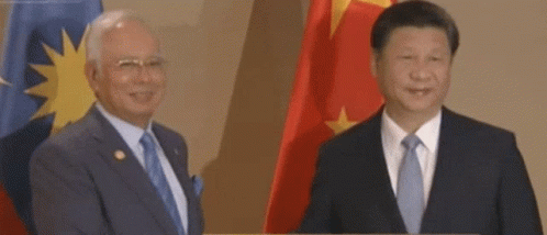 Najib Razak Malaysia China GIF - Najib Razak Malaysia China Xi Jinping GIFs