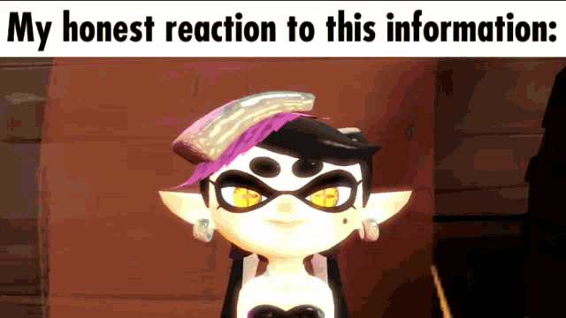 Callie My Reaction To That Information GIF - Callie My Reaction To That Information My Reaction To That Information Meme GIFs
