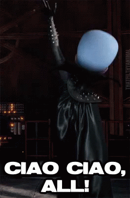 Ciao Ciao, All! GIF - Ciao Bye Megamind GIFs