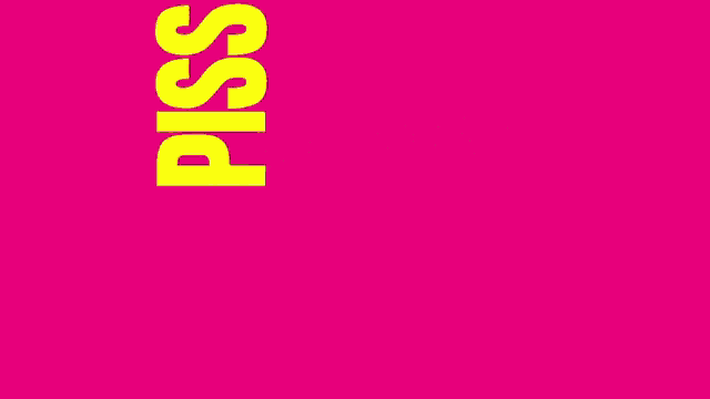 a pink and black background with the word pss in the middle