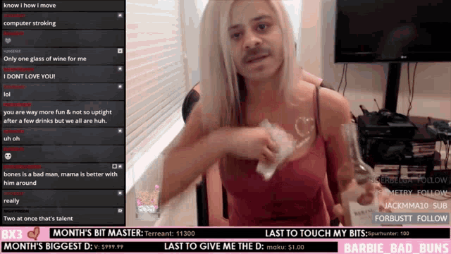 a barbie bad buns advertisement is displayed on a computer screen