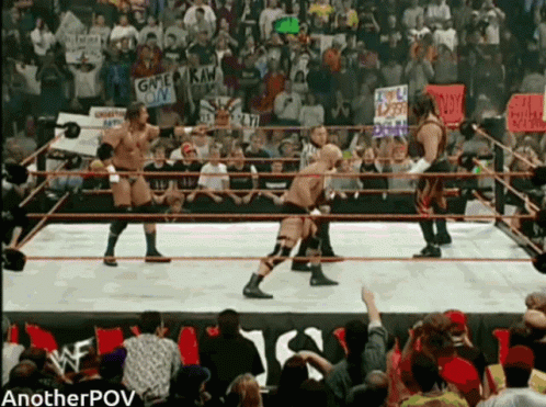 Stone Cold Steve Austin Taunting GIF - Stone Cold Steve Austin Taunting Kane GIFs