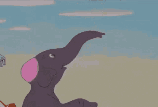 a cartoon of dumbo holding a baby elephant with the words buona festa della mamma above them