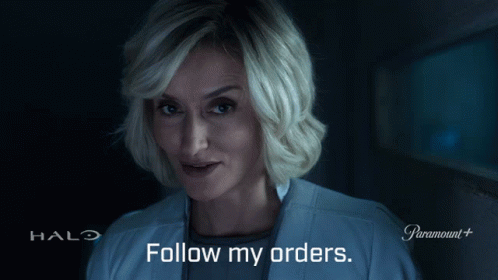 Follow My Orders Dr Catherine Halsey GIF
